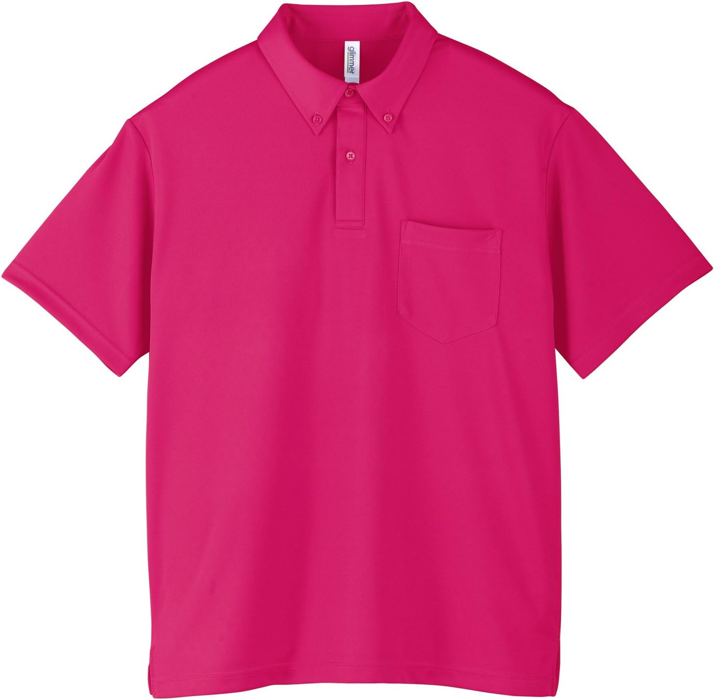 

Футболка-поло Glimmer 00331-ABP с коротким рукавом, плотность ткани 4,4 унции, на пуговицах, с карманом, розовый