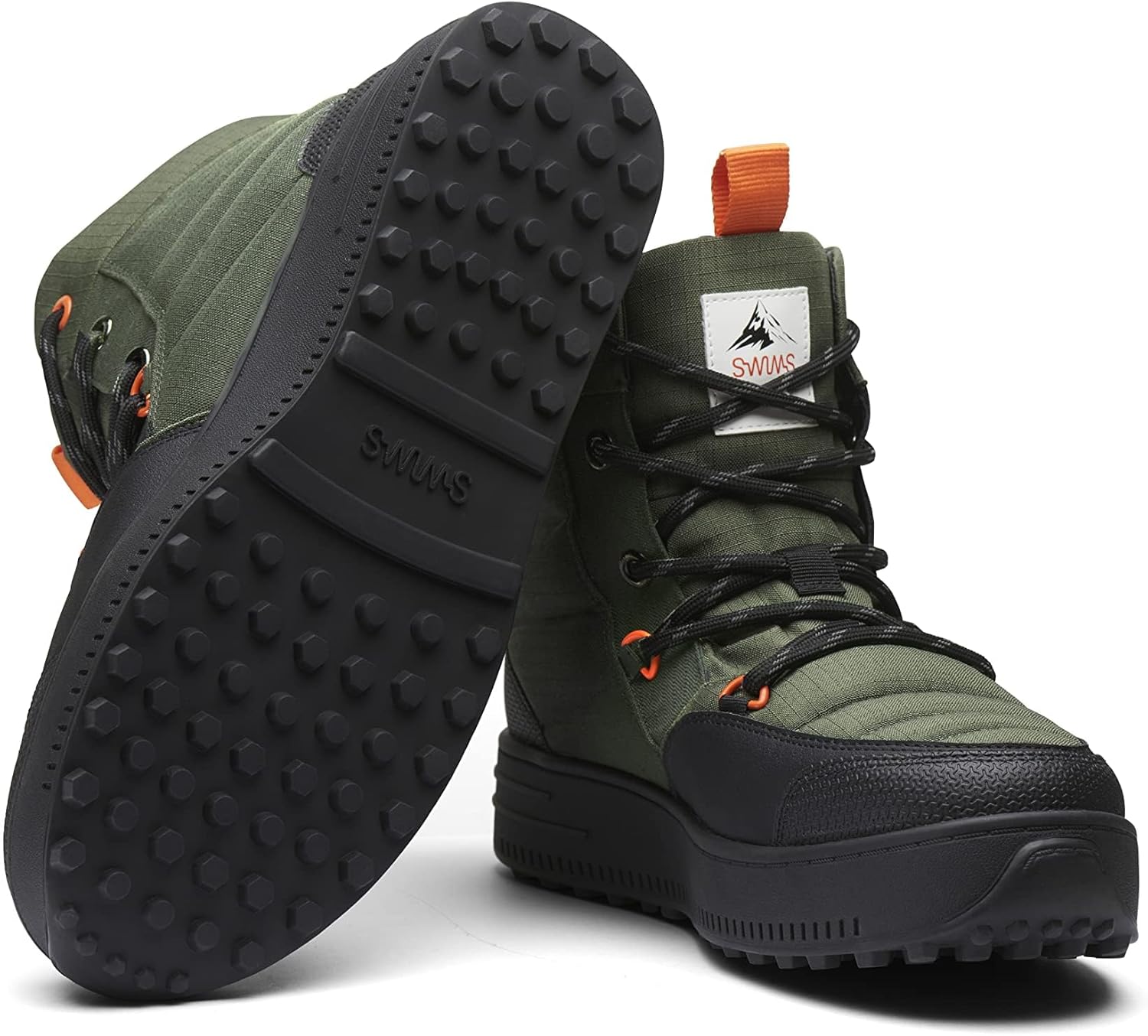 Мужские зимние походные водонепроницаемые ботинки SWIMS Snow Runner, Olive — фото 4