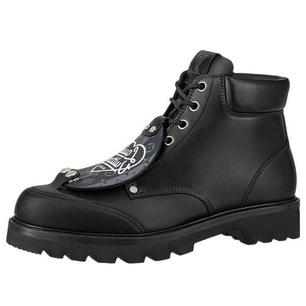 

Кроссовки x nigo oberkampf ankle boots 'black' Louis Vuitton, черный