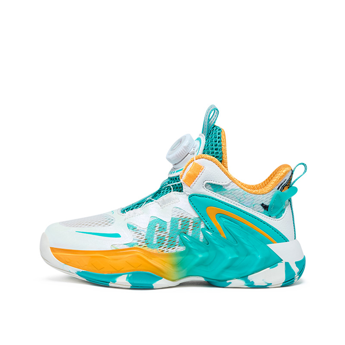 

Детские баскетбольные кроссовки Dragon Gave Birth To Nine Sons для младших школьников BIG WASP, белый/оранжевый