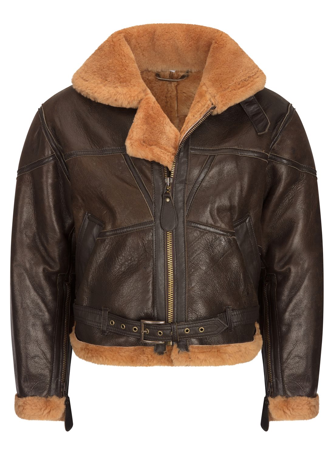 

Куртка из овчины на зиму TruClothing, коричневый