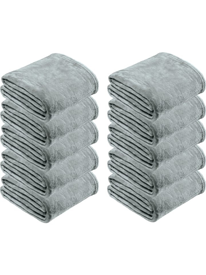 

Одеяло REDBEST Fleece Wohn 10er Pack, светло-серый