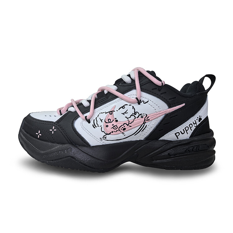 

Кроссовки Air Monarch 4 Chunky унисекс с низким верхом, черный/белый/розовый Nike
