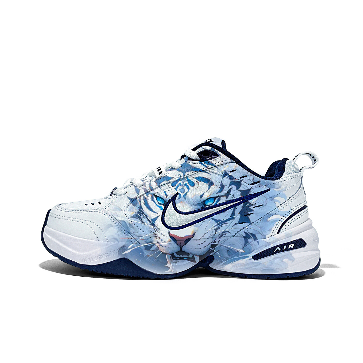 

Кроссовки Nike Air Monarch 4 Chunky Sneakers Unisex Low-Top White Blue, белый