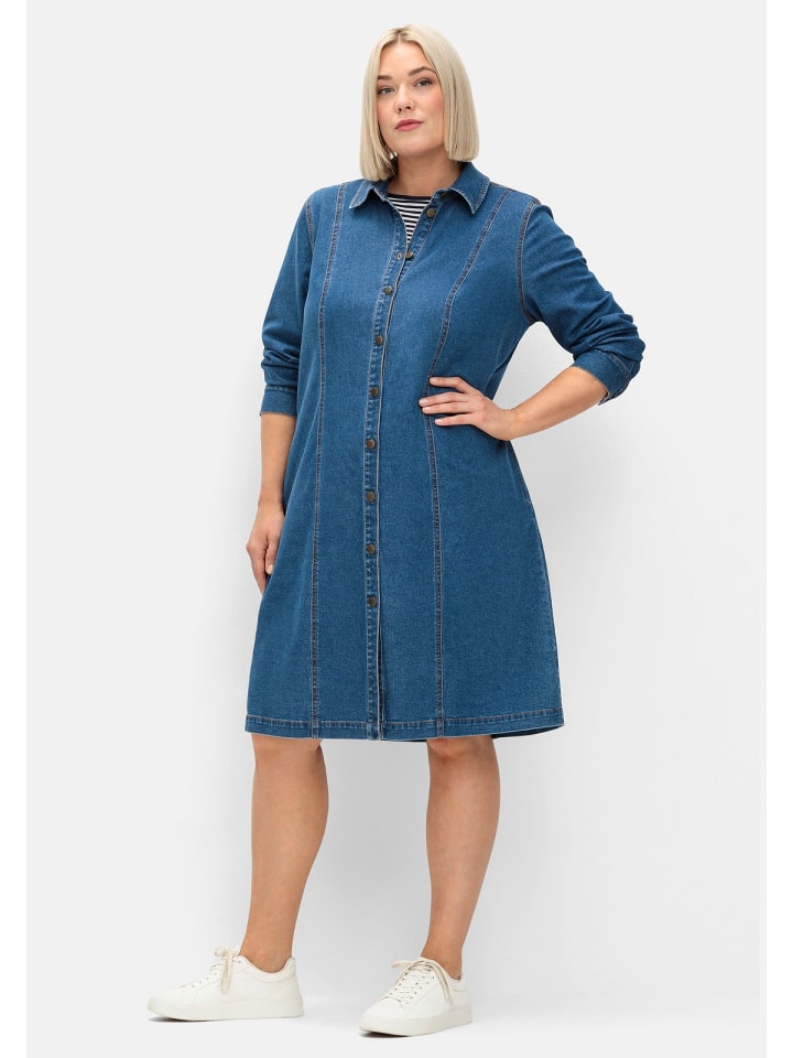 

Платье до колена sheego, цвет blue denim