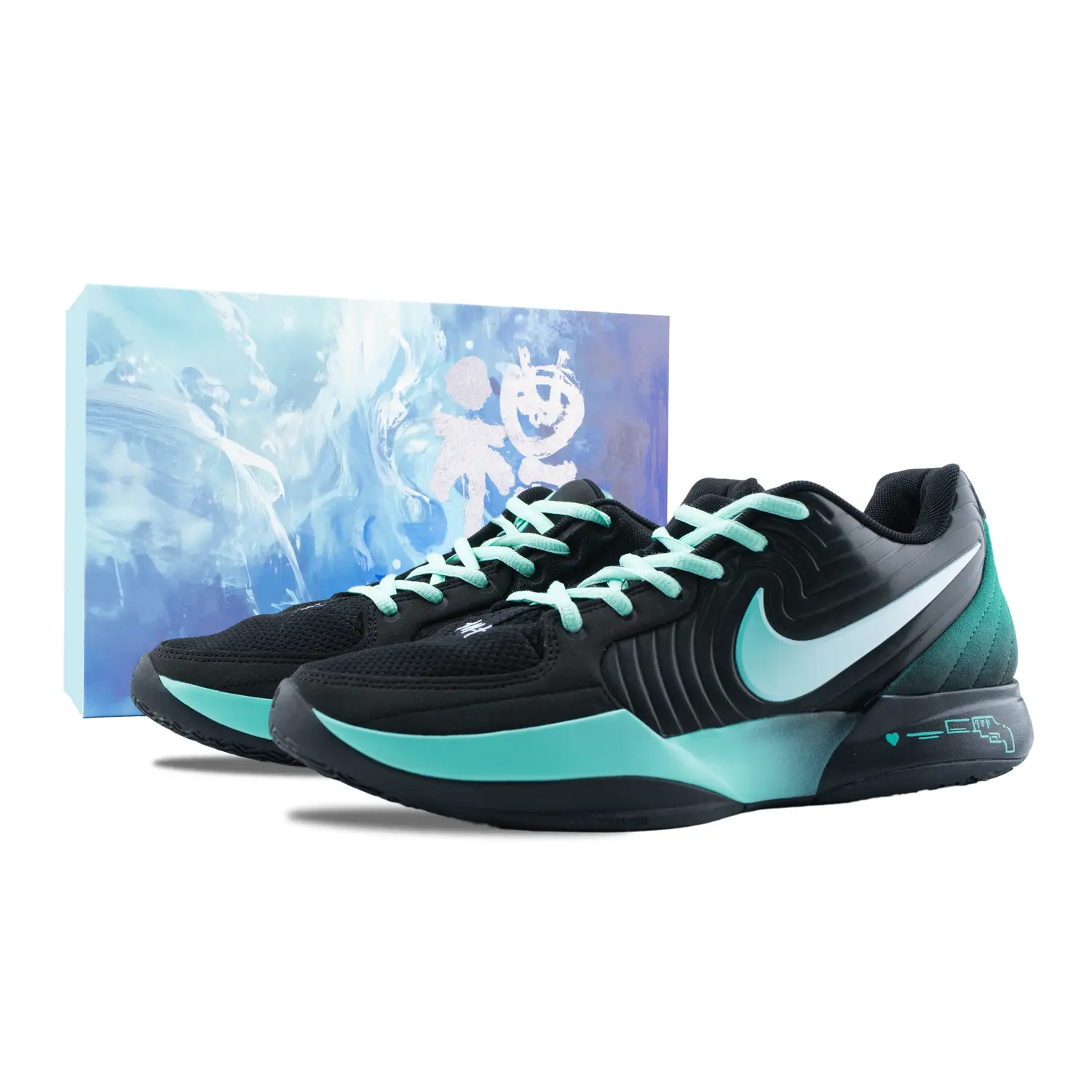 

Nike Баскетбольные кроссовки Ja 2 Morant 2, King Of Shooters, износостойкие, низкие, мужские, черно-зеленые