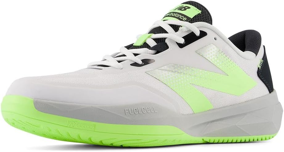 Мужские теннисные кроссовки New Balance FuelCell 796 V4, белый/черный — фото 2