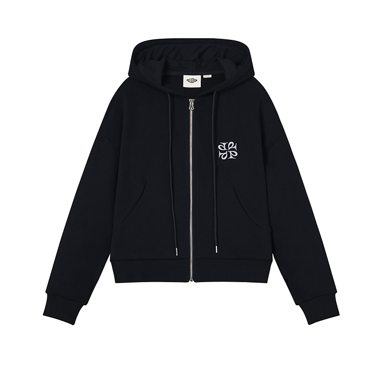 

Короткое пальто с капюшоном для женщин Moderate Palladium, lead черный