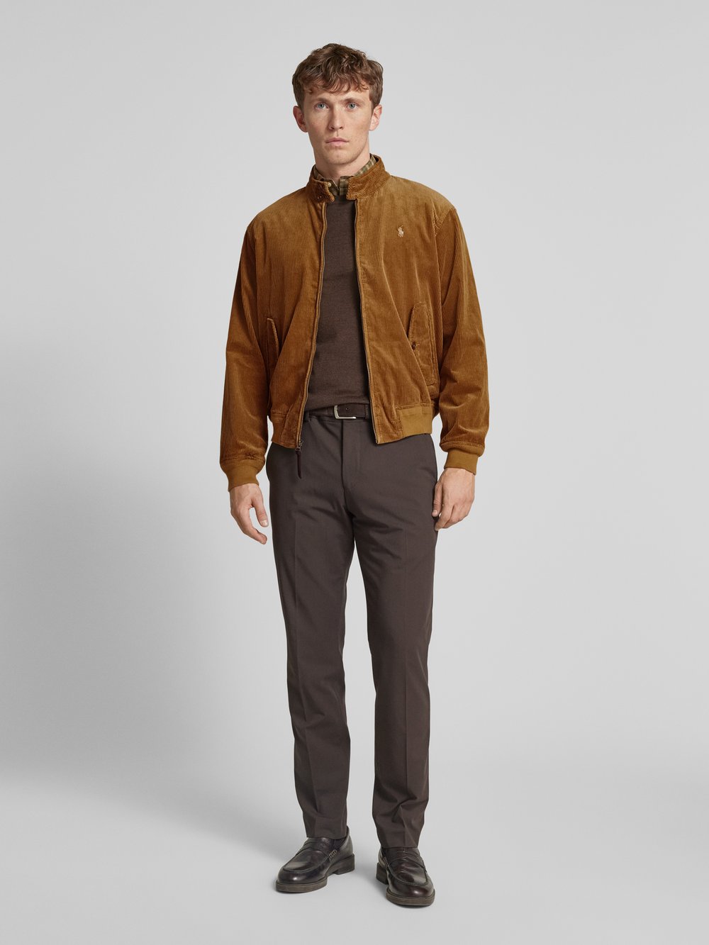 

Вельветовая куртка с воротником-стойкой Polo Ralph Lauren, песочный