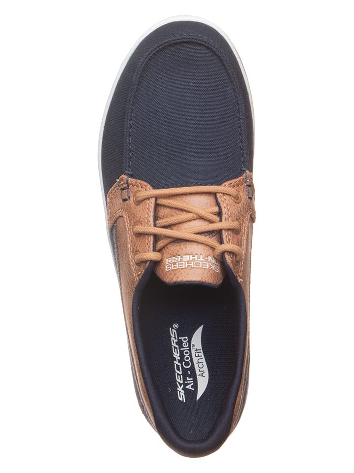 Кроссовки на шнуровке Skechers Sneakers Arch Fit Upift - Cruise'n By, цвет Dunkelblau/Hellbraun — фото 4