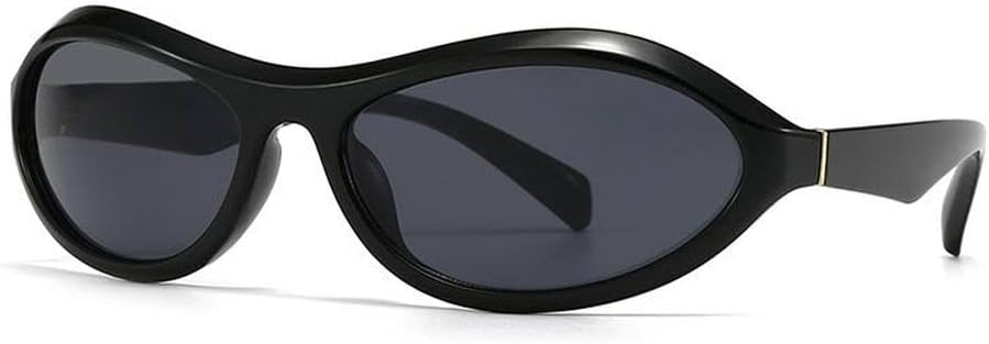 

Маленькие овальные сексуальные солнцезащитные очки «кошачий глаз» для женщин и мужчин, модные ретро-панк-очки, трендовые очки для женщин с защитой от УФ-излучения UV400 MTZJH, C1blackgray