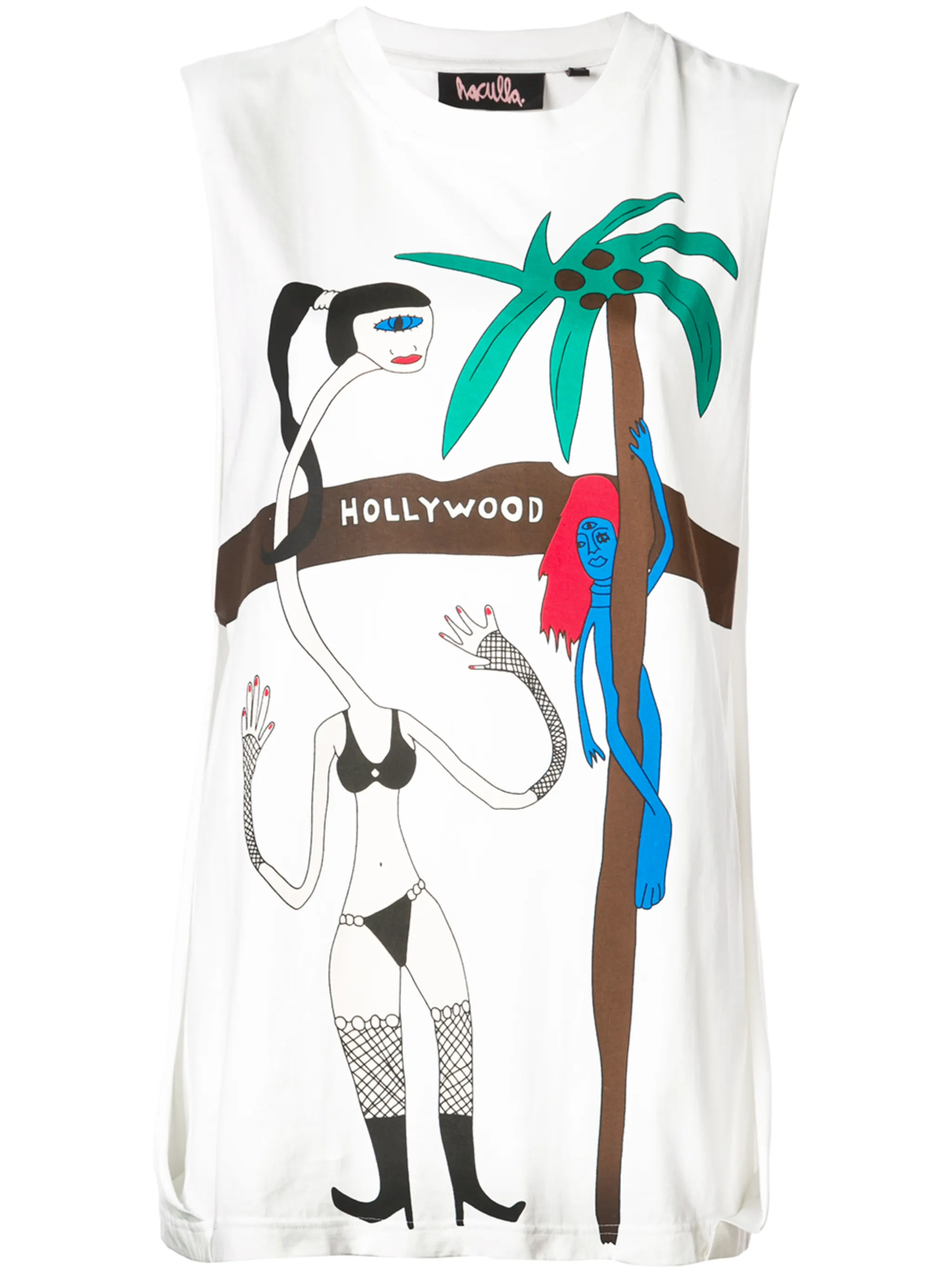 

Топ без рукавов с принтом Haculla, белый