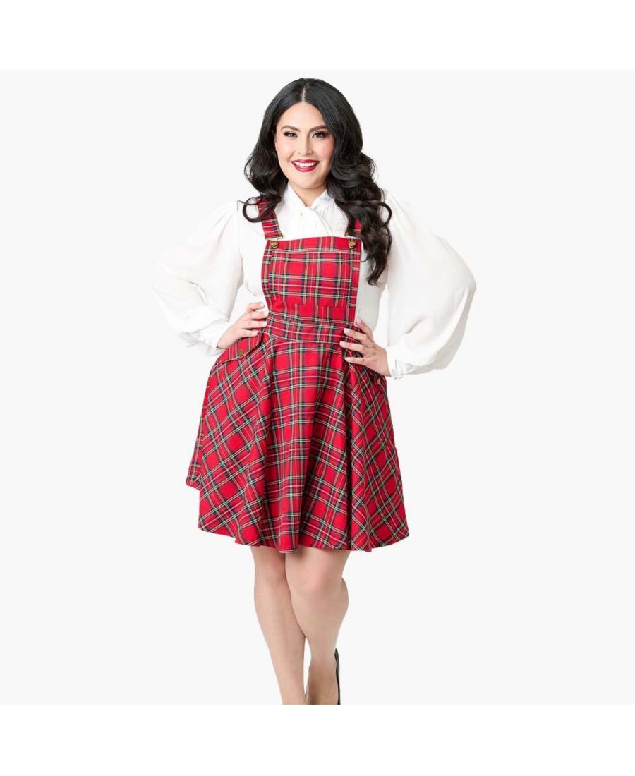 

Юбка-сарафан Brionne больших размеров Unique Vintage, Red