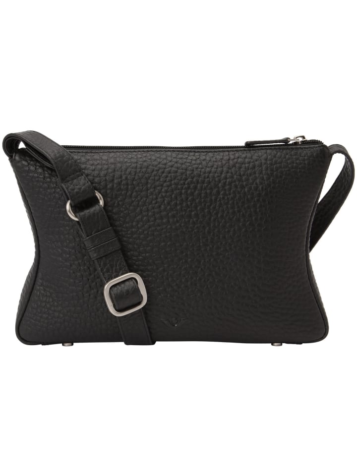 

VLD VOi Leather Design Сумка через плечо Hirsch, кожа, 27 см, черная