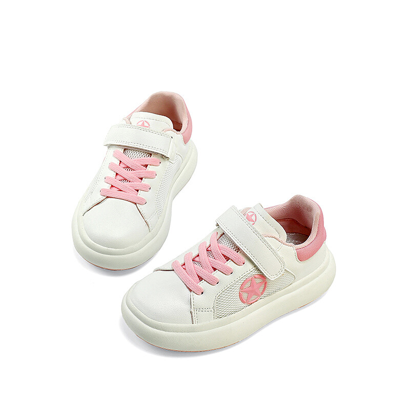 Детские кроссовки для скейтбординга Kids Low-top White Jeep, розовый — фото 4