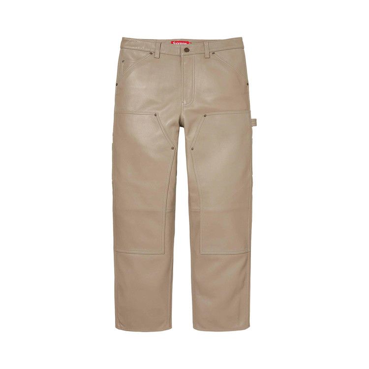 

Брюки Supreme Leather Double Knee Painter Pant, Tan
