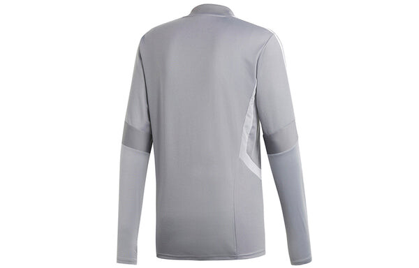 Футболка tiro19 tr топ футбол футбол athleisure повседневные спортивные быстросохнущие дышащие длинные рукава Adidas, серый — фото 2