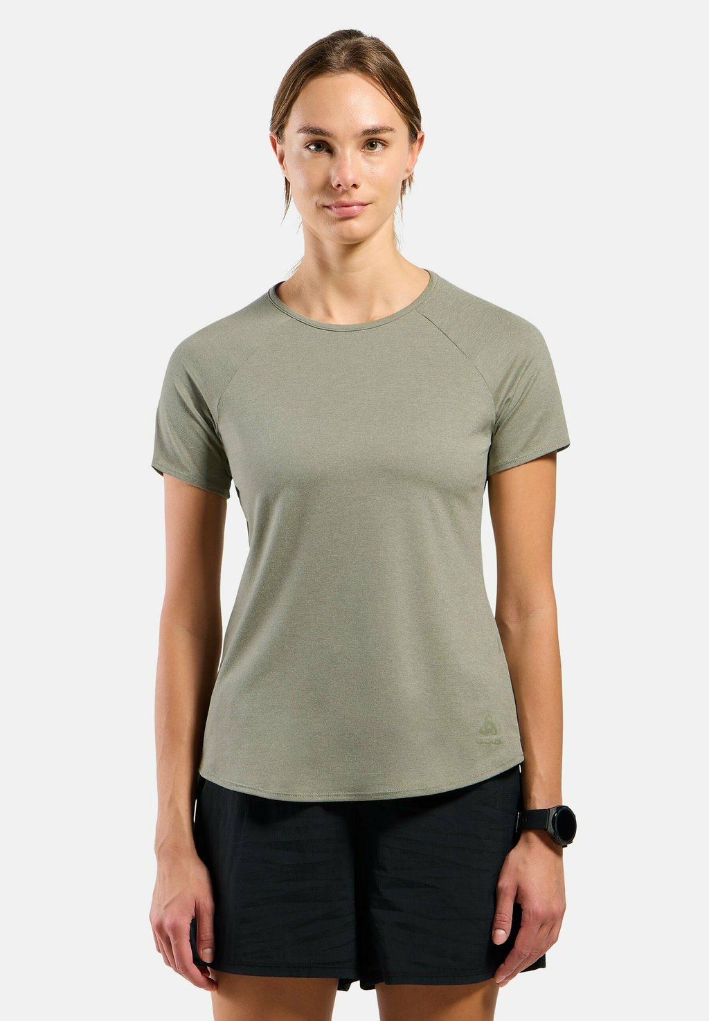

Базовая футболка CREW NECK ESSENTIAL 365 ODLO, оливковый