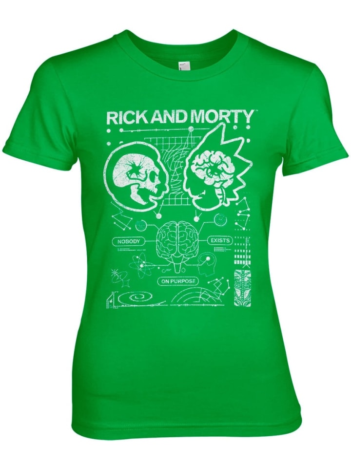 

Футболка Nobody Exists On Purpose Girly Tee Rick and Morty, зеленый