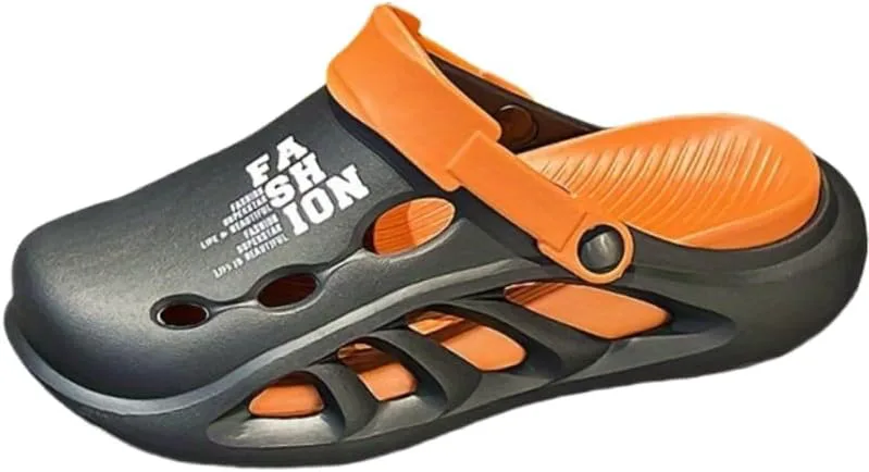Fashion Sporty Clogs - Breathable, Non-Slip EVA Сандалии, Comfortable for Outdoor Activities All-Season Footwear FmShi, оранжевый
