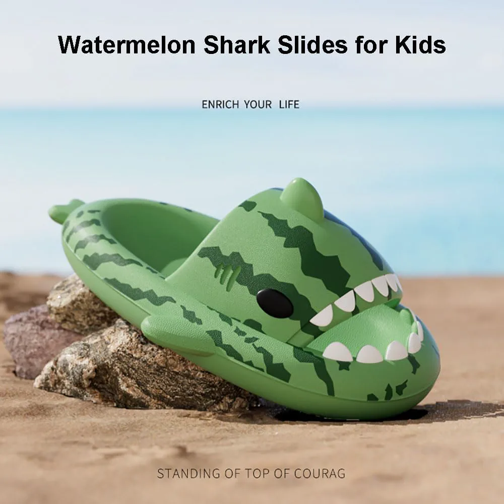 Тапочки для детей Zureto Shark, Тапочки для детей Cloudy Shark, Милые мультяшные детские тапочки Акула — фото 4