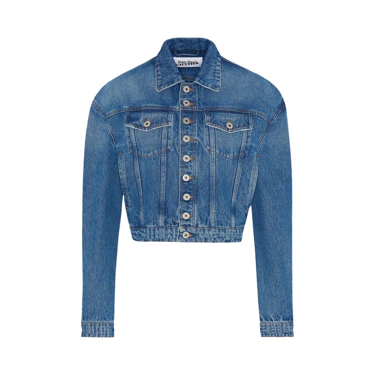 

Куртка Jean Paul Gaultier Buttoned Denim Jacket 'Blue', синий