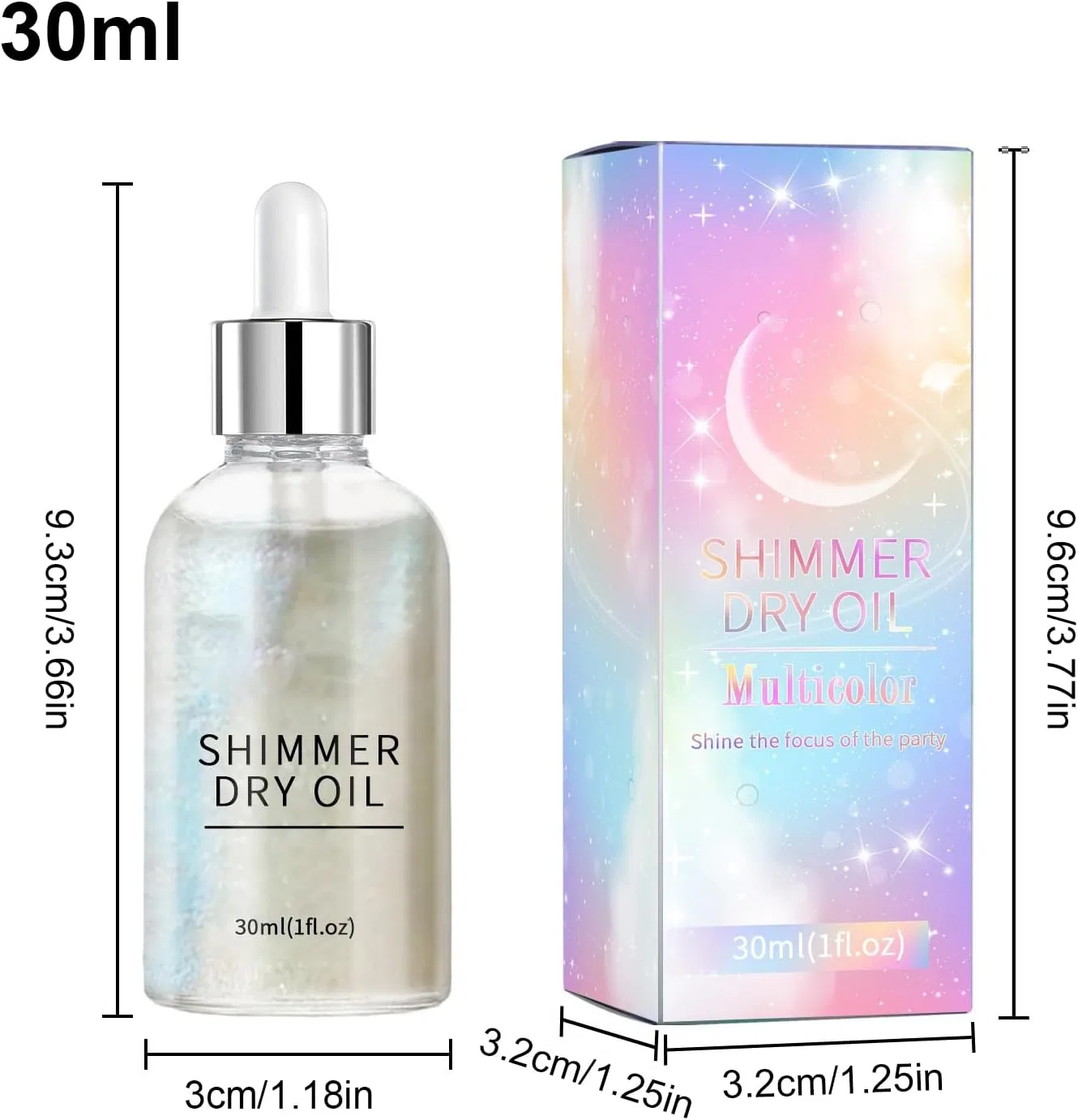 Масло для тела Body Grow Shimmer Illuminating 30 мл — фото 2