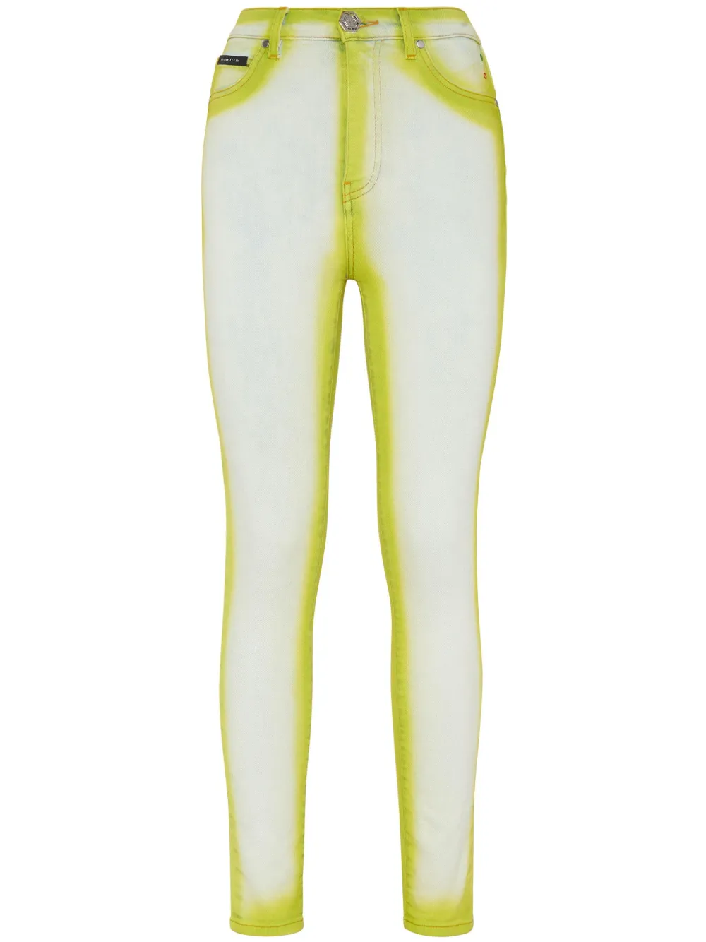 

Джеггинсы Super Fluo с завышенной талией Philipp Plein, белый