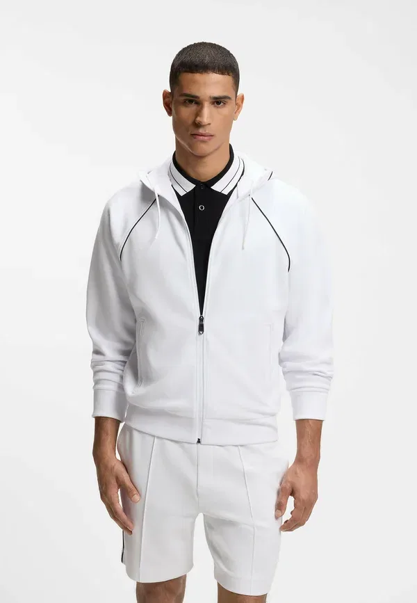 Толстовка на молнии Boss, Join saggy zip up sweatshirt, белый