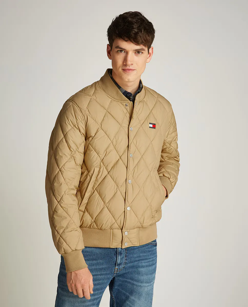 

Мужская куртка-бомбер свободного кроя с утеплителем Tommy Jeans, горчичный, Желтый, Мужская куртка-бомбер свободного кроя с утеплителем Tommy Jeans, горчичный