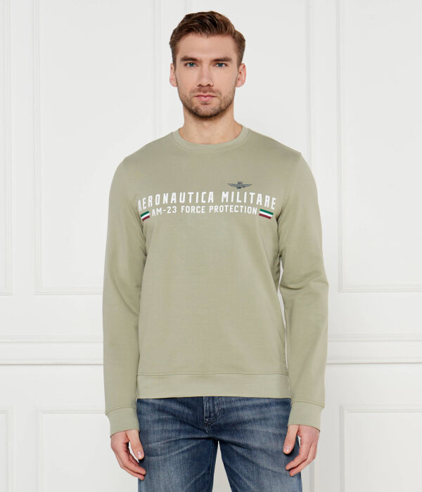 

Свитер Girocollo Regular fit Aeronautica Militare, зеленый
