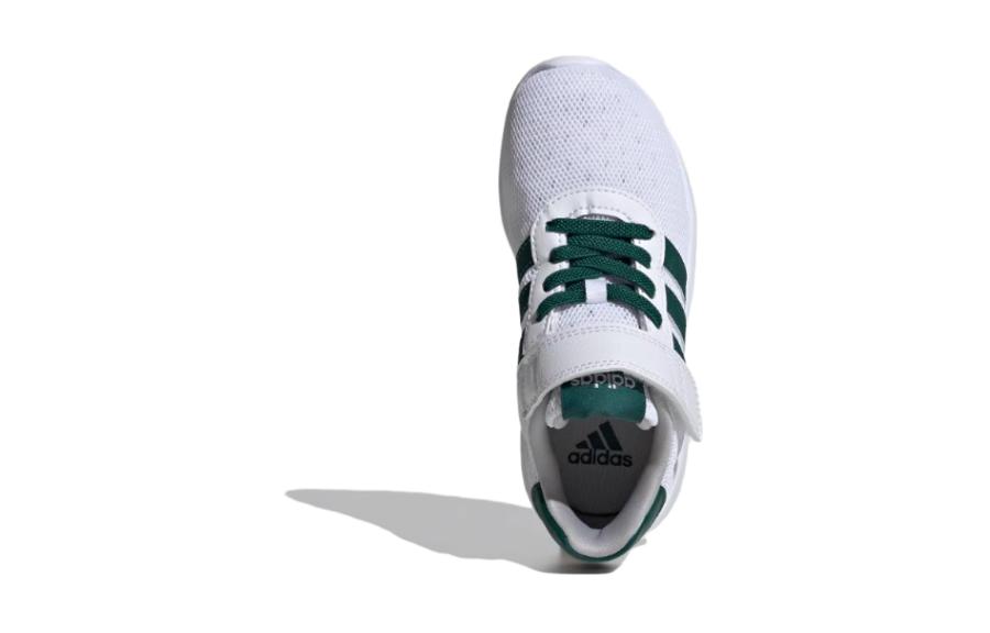 Adidas Lite Racer 3.0 на липучках K 'Белый колледж грин' Adidas Neo, Белый Зеленый — фото 4