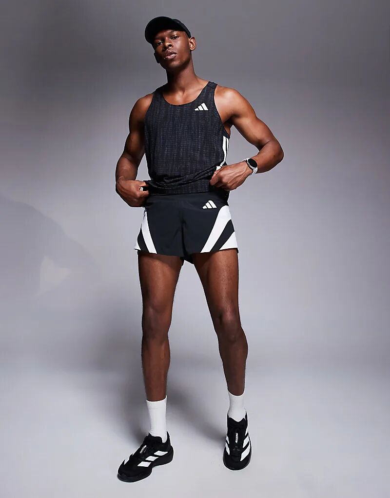 Жилет adidas Running Adizero с черным принтом Adidas Performance — фото 3