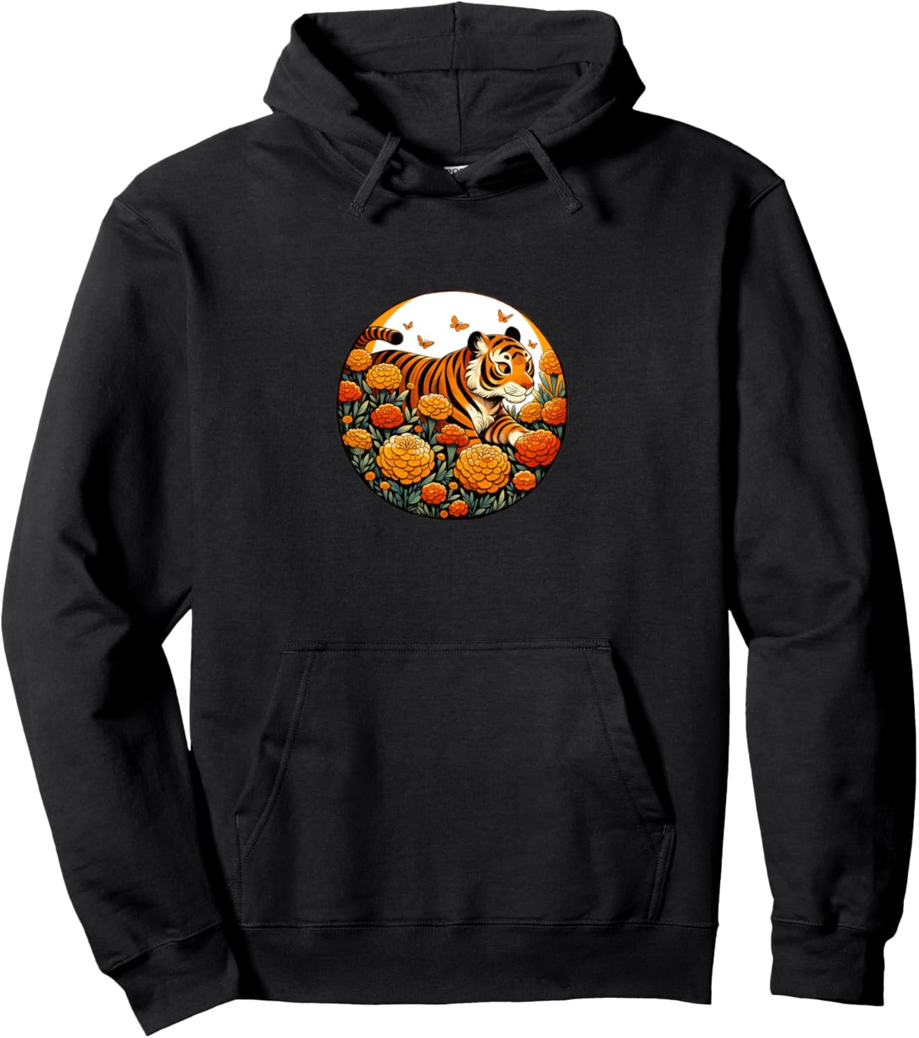 

Худи в стиле ретро с изображением тигра Retro Tiger Lover Snugg, черный
