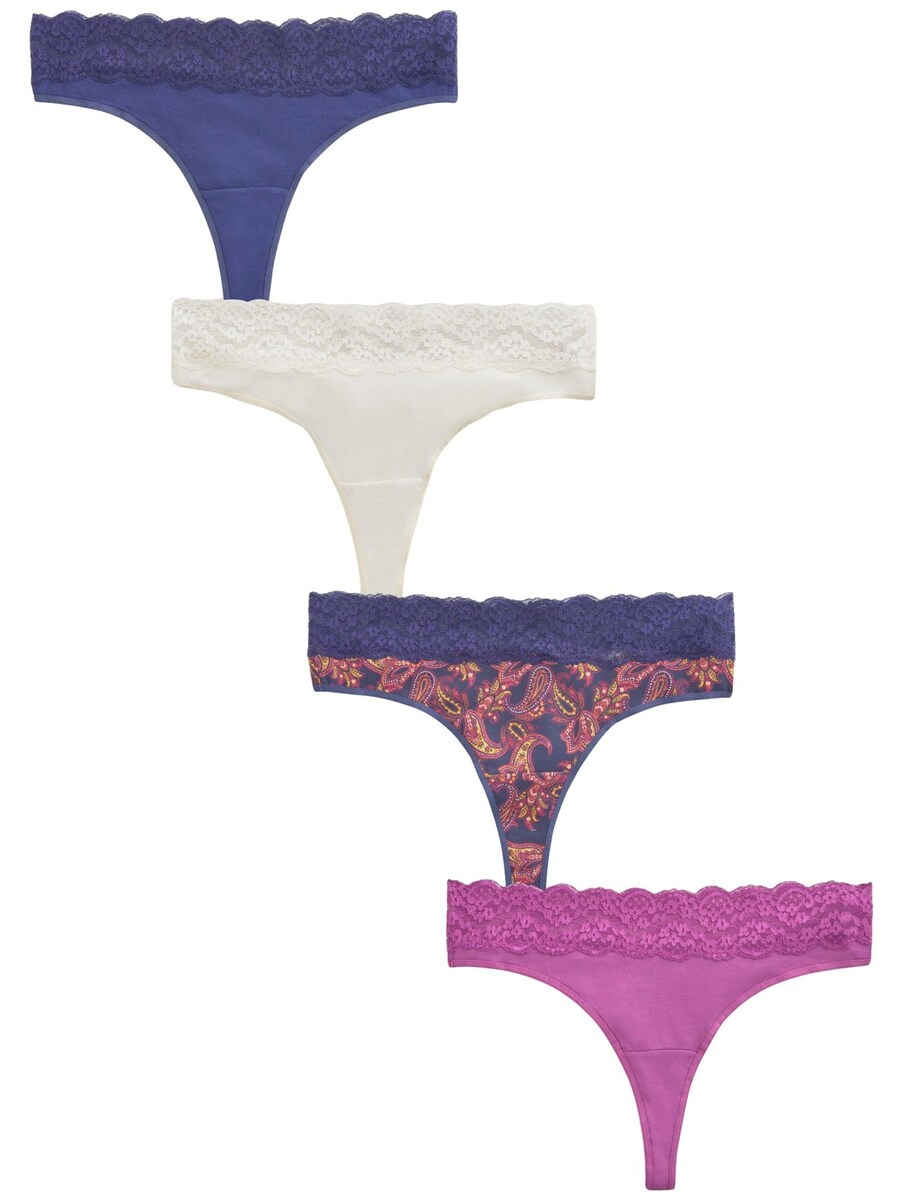 

Стринги Next, цвет Navy/Neon purple/White