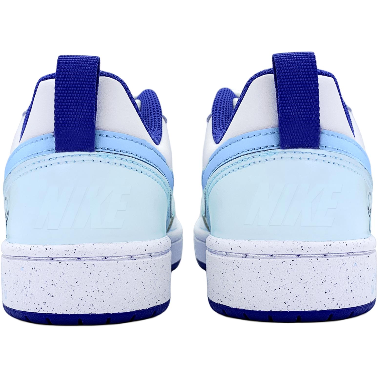 Nike Кроссовки для скейтбординга Court Borough Quirky Puppy с нескользящей подошвой, износостойкие, синие, для подростков — фото 4