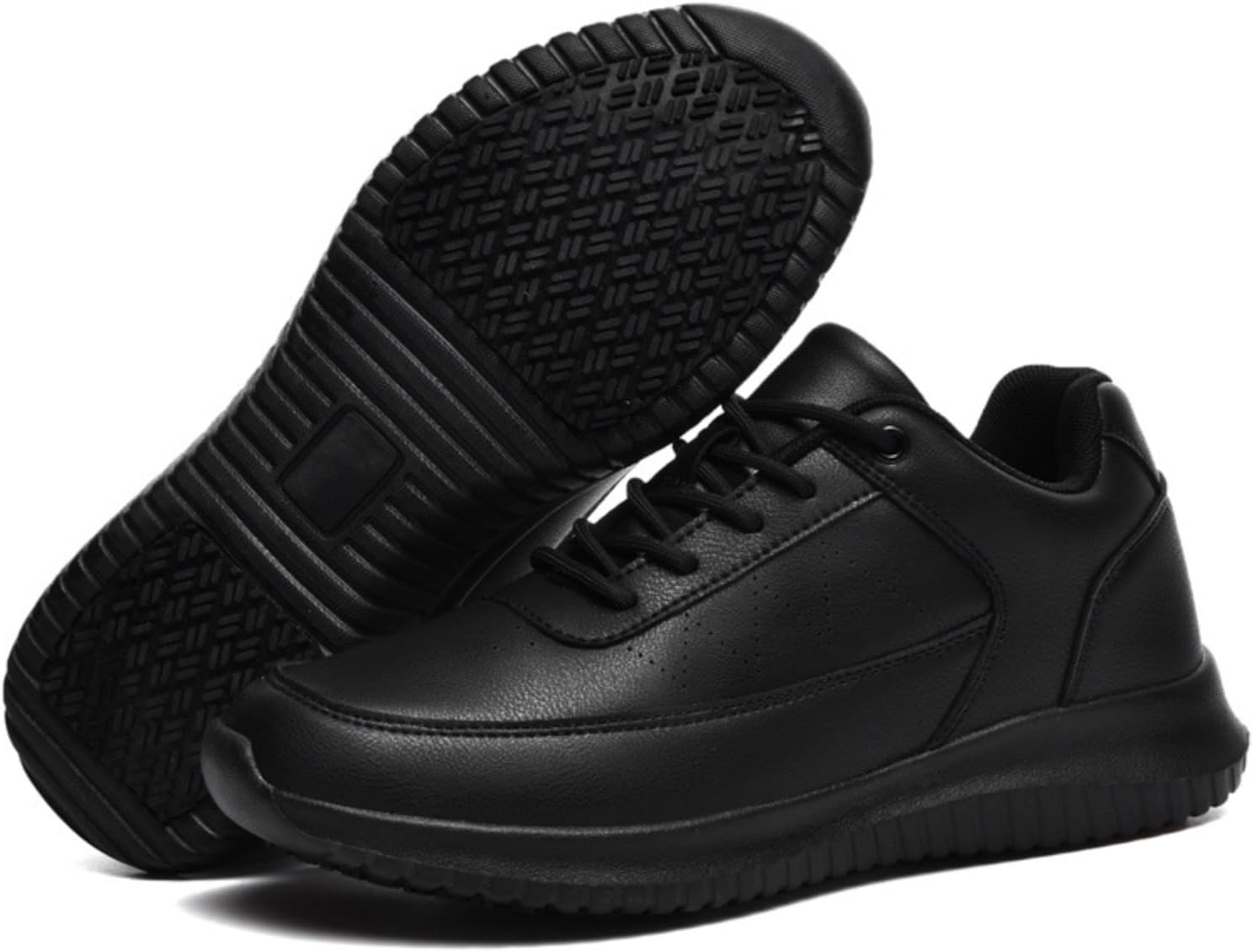 

Мужские противоскользящие туфли Azttoztto, черные повседневные кроссовки, обувь для поваров, не скользящие для кухни и повседневной носки