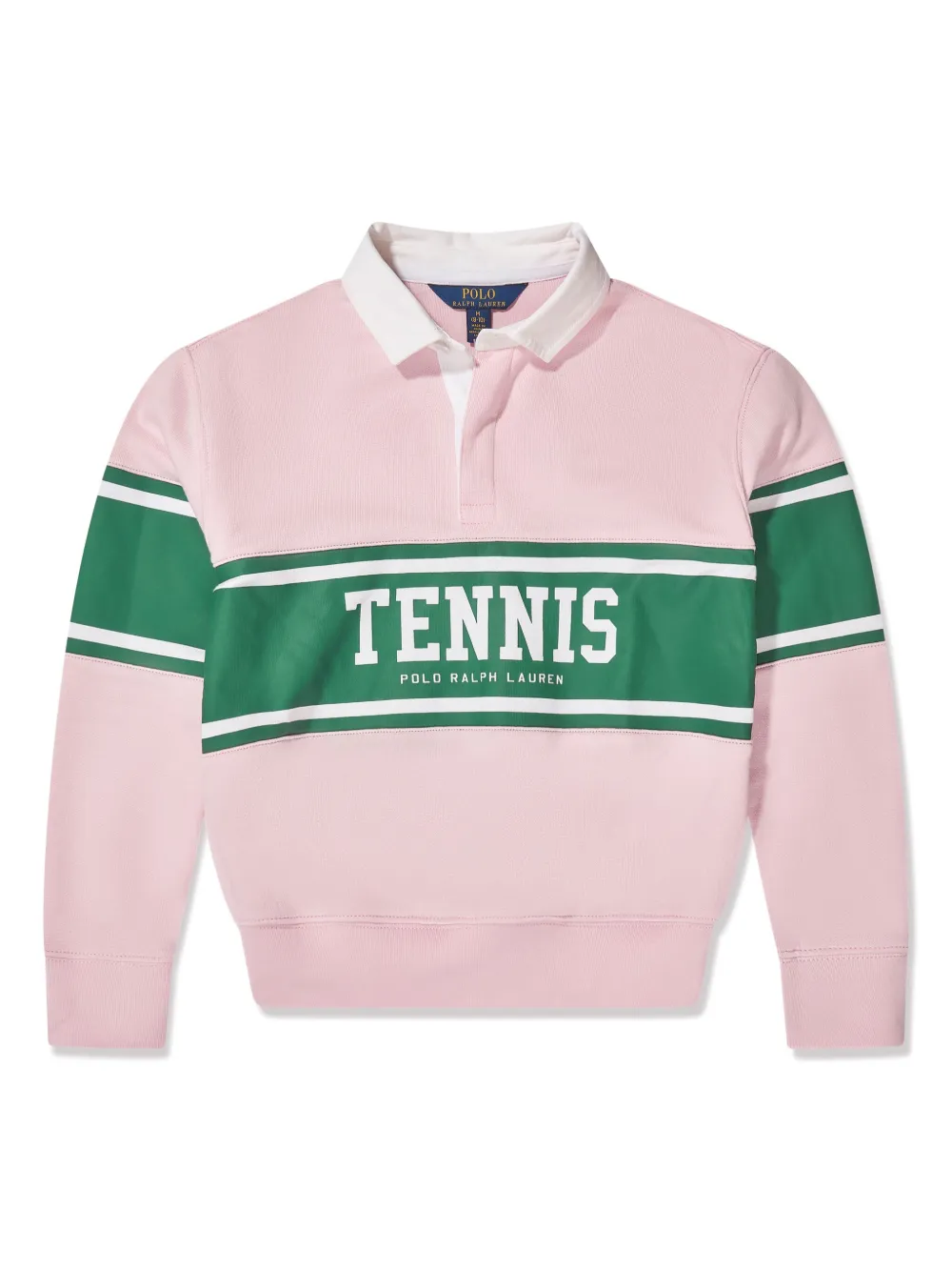 

Рубашка поло с логотипом POLO RALPH LAUREN KIDS, розовый