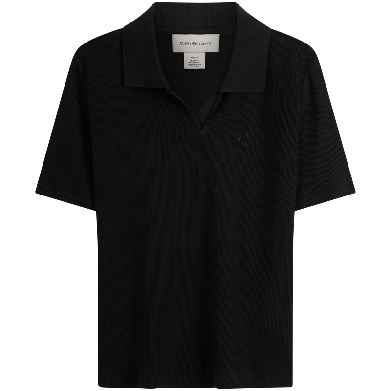 

SS25 Футболка поло женская Calvin Klein, черный