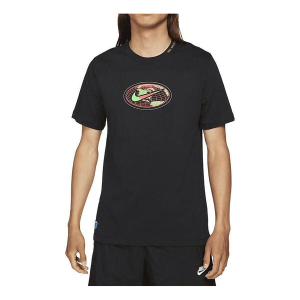 

Футболка Nike Sportswear Worldwide Globe Tee 'Black Red', черный