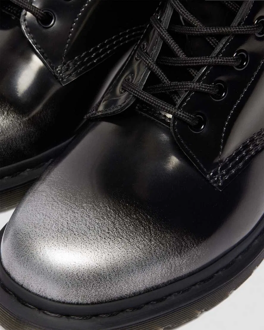 1460 Zip Arcadia Rub Off Leather Boots Dr Martens, Metallic — фото 3
