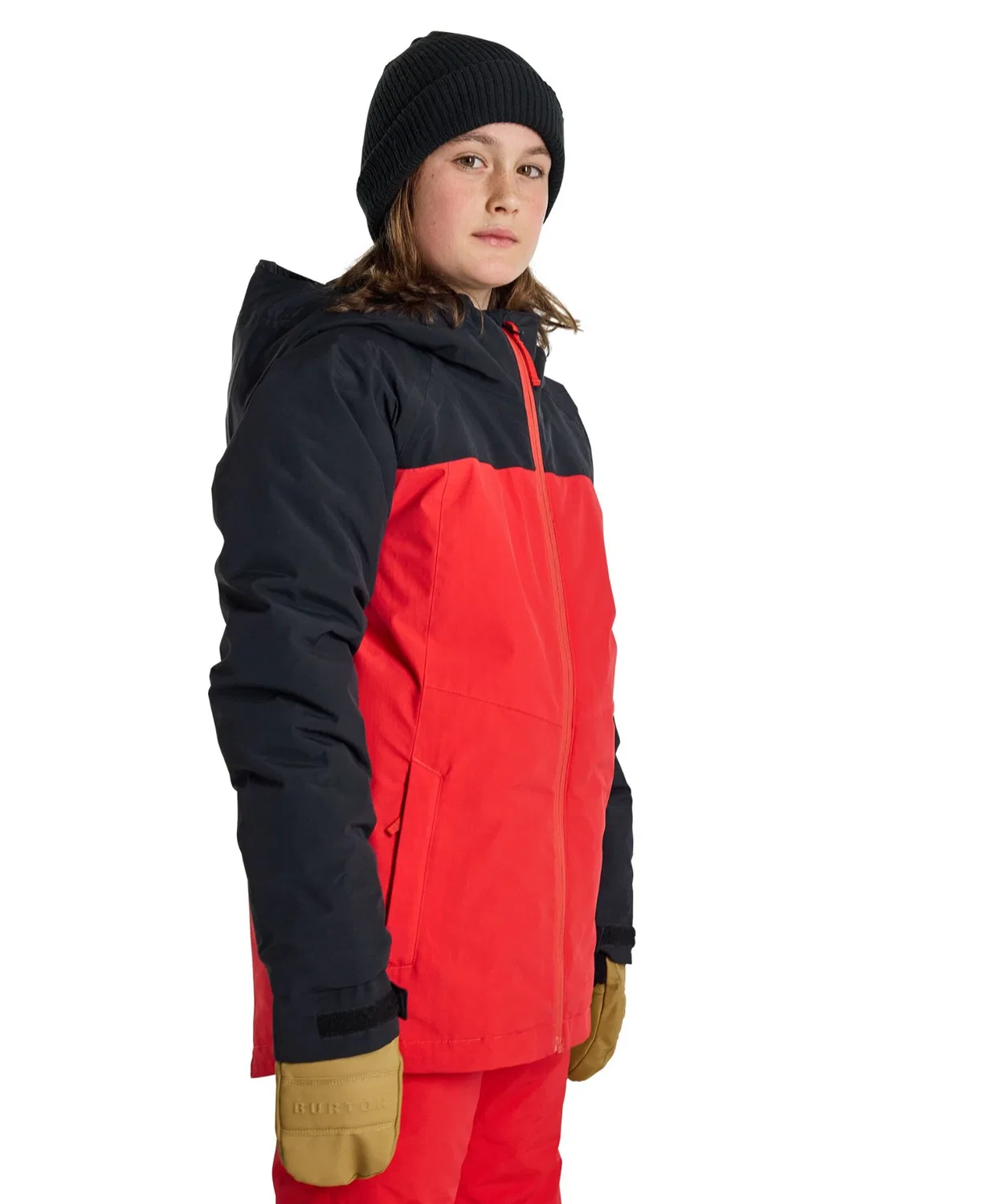 Куртка Burton Lodgepole 2L, чёрная с красным