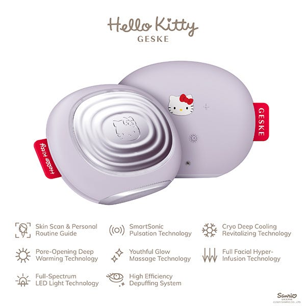Маска для лица Geske — Светодиодная -в-1 Sonic Warm & Cool Mask 8 In 1 Hello Kitty — фото 4