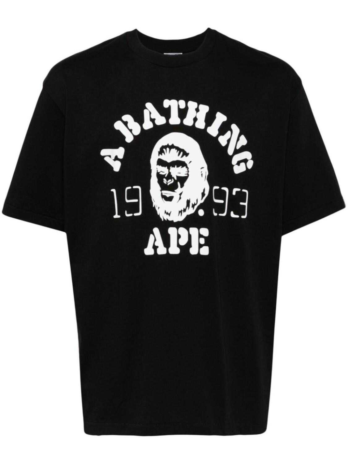 

A BATHING APE футболка из хлопка с логотипом, синий