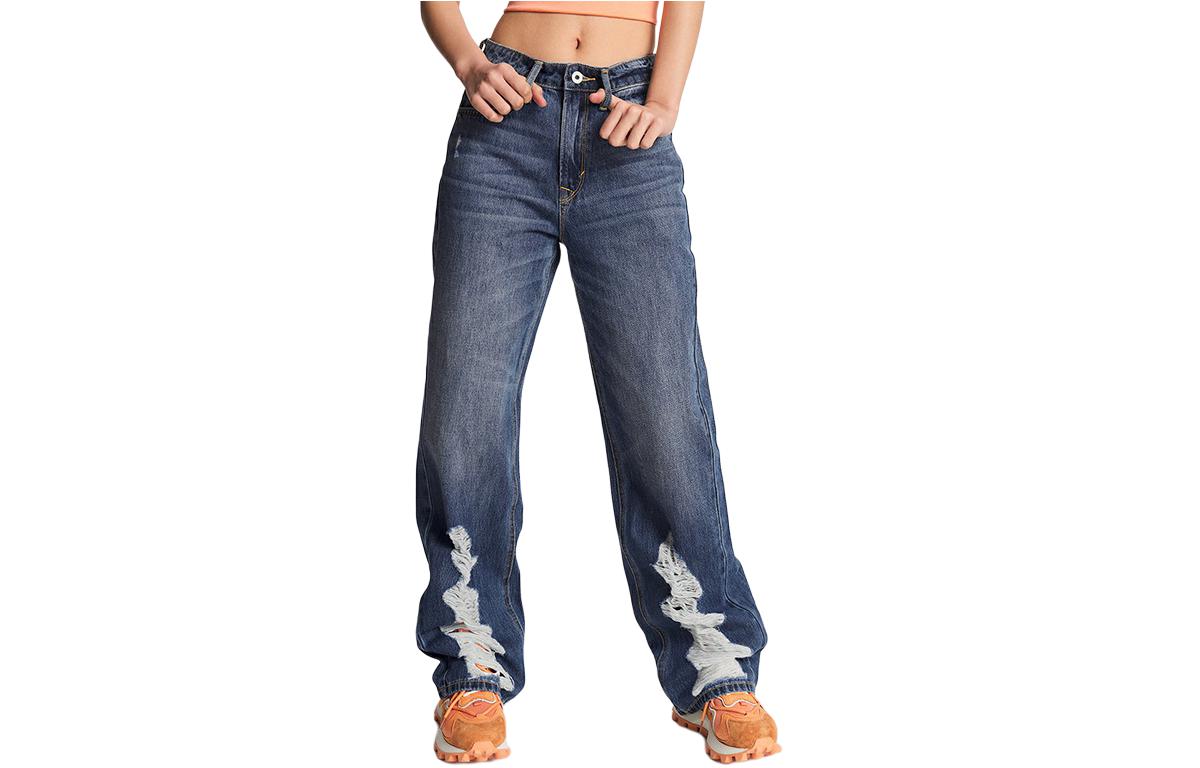 

Lee Джинсы женские среднего синего цвета