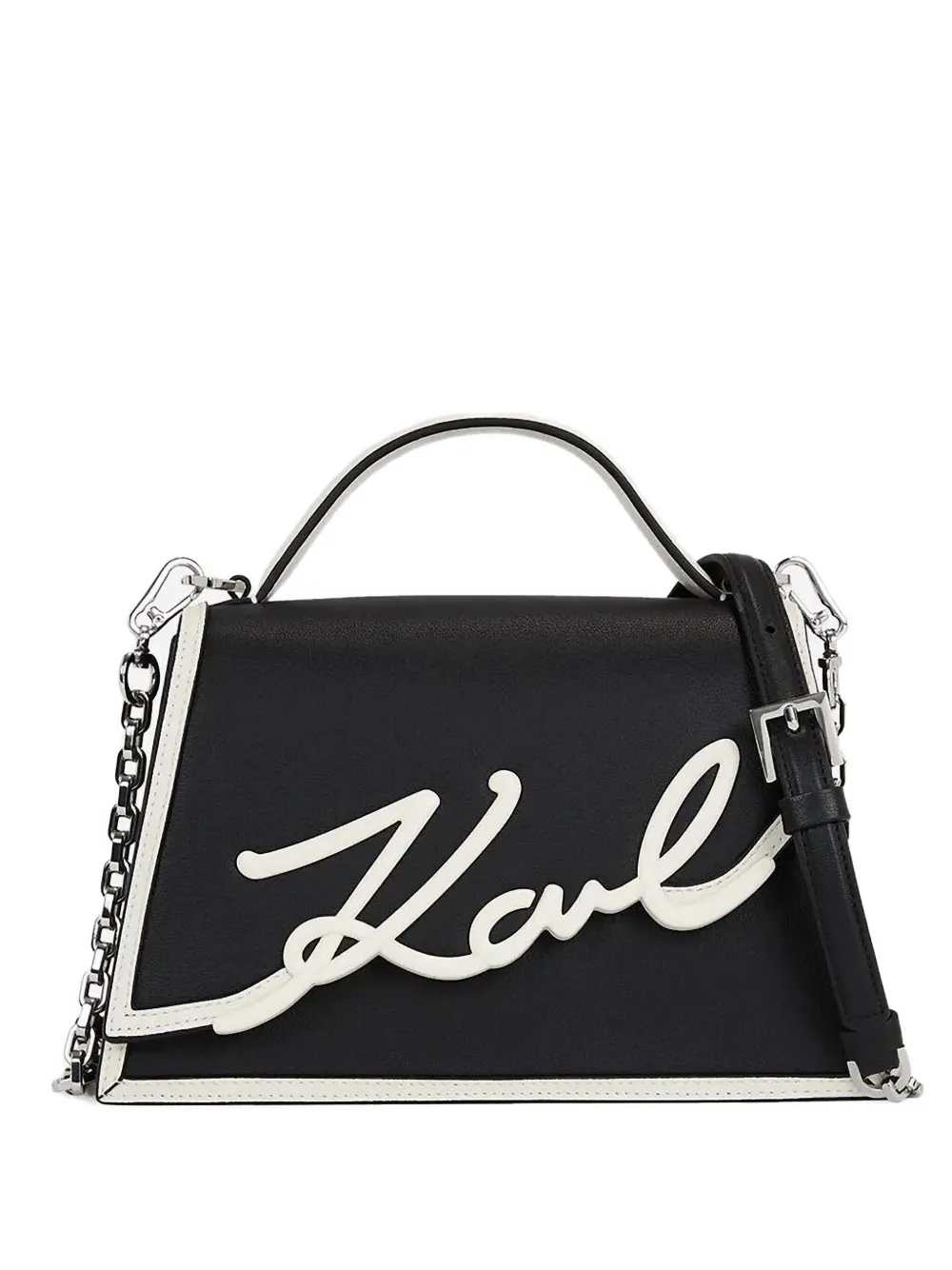 

Маленькая сумка через плечо K/Signature KARL LAGERFELD, черный