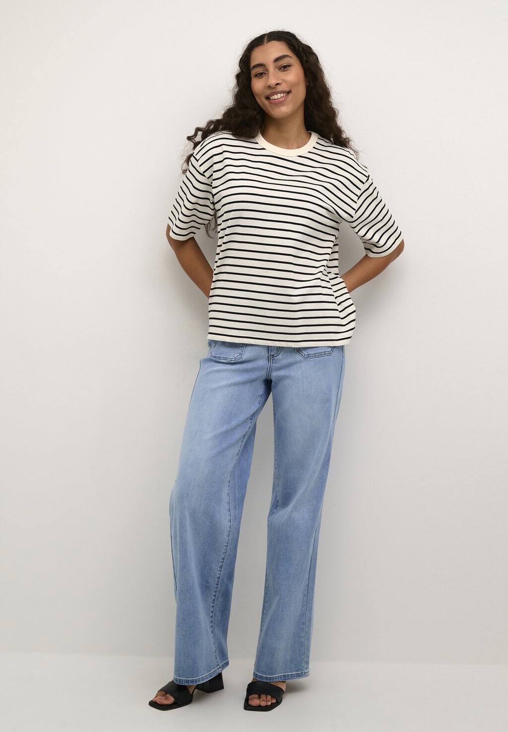 

Принт на футболке WINNY 1/2 SLEEVE Kaffe, белый