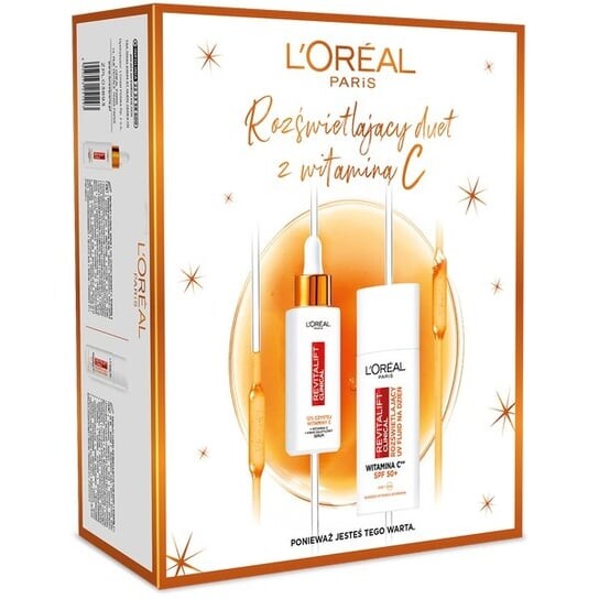

Подарочный набор сияющей косметики для лица, 2 шт. L'oreal Paris, Revitalift Clinical