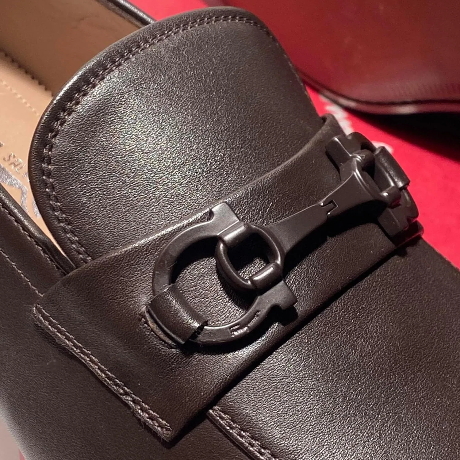 Оксфорды из матовой кожи, Salvatore Ferragamo, коричневый — фото 2