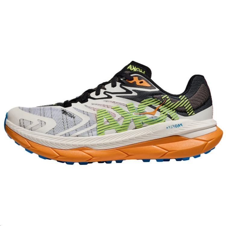 

HOKA ONE ONE Тектон Икс амортизирующие износостойкие низкие беговые кроссовки мужские белый зеленый оранжевый, цвет White Green Orange